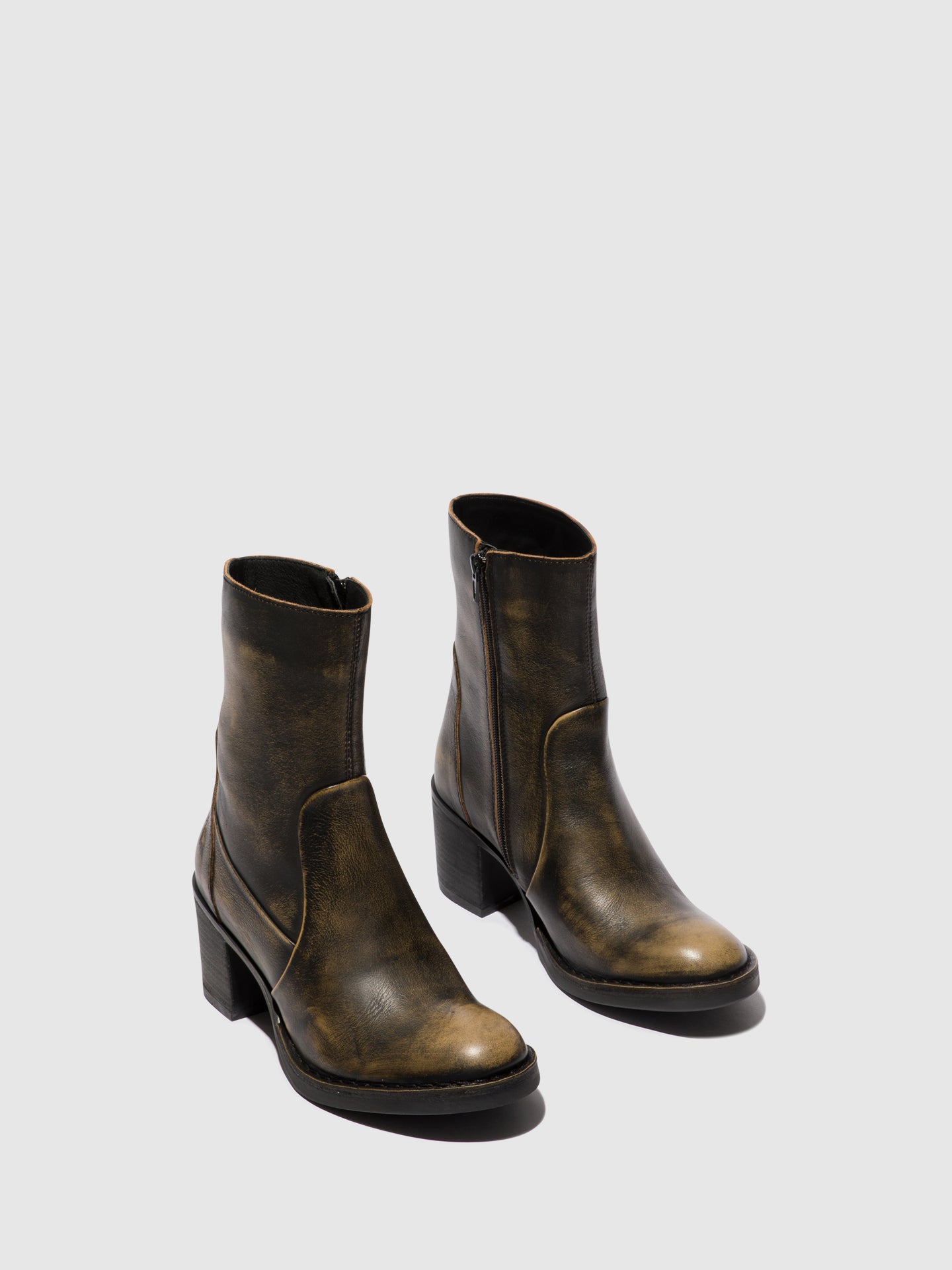 Fly London Botins com Fecho BECY097FLY OLIVE